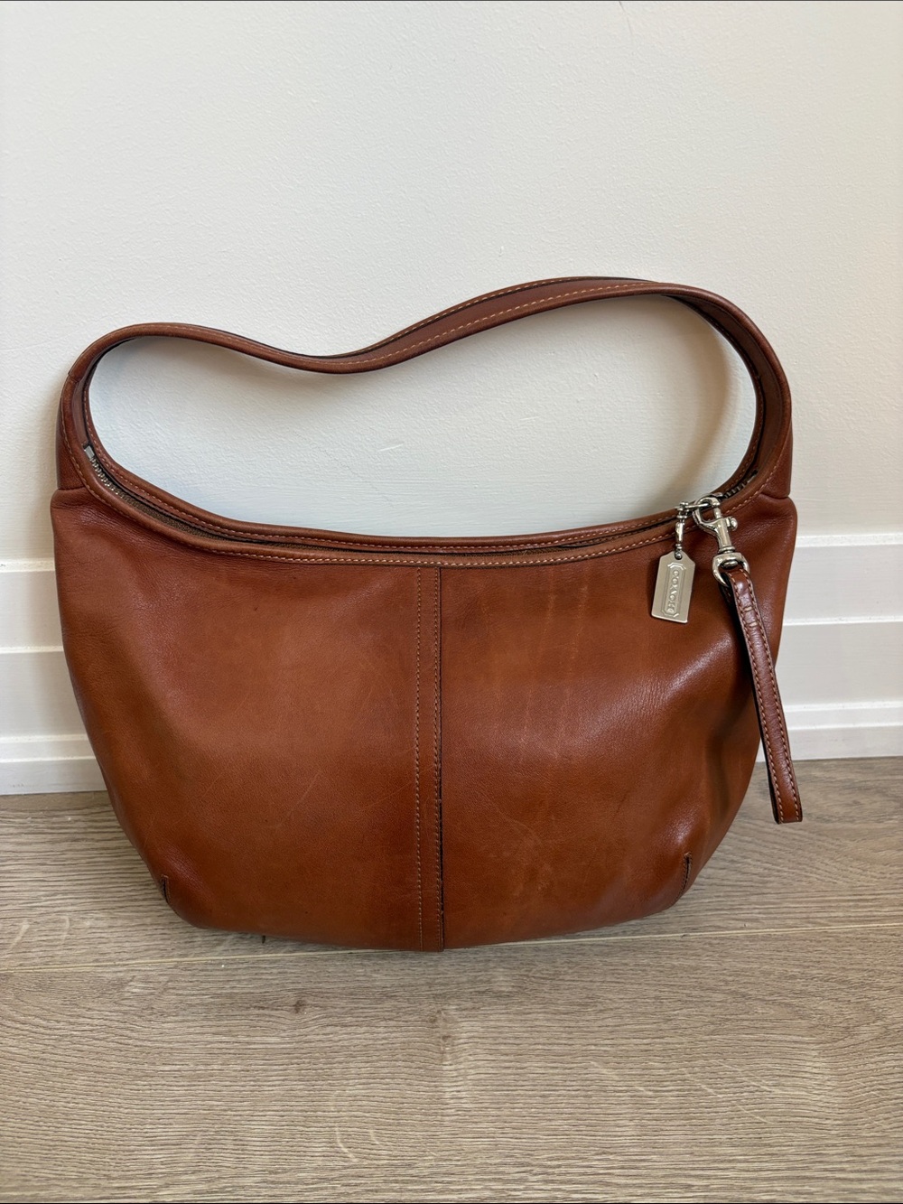 Coach Cognac Leather Hobo Shoulder Bag